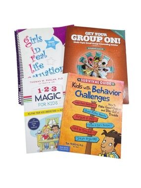 School Counseling and Parenting Book Lot Girls Real Life 123 Magic Behavior
